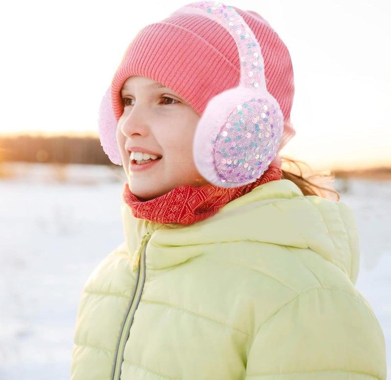 BUTITNOW Kids Knit Earmuffs Soft Plush Comfortable Winter Outdoor Ear Warmers for Boys Girls Age 4-16 Years - Image 4